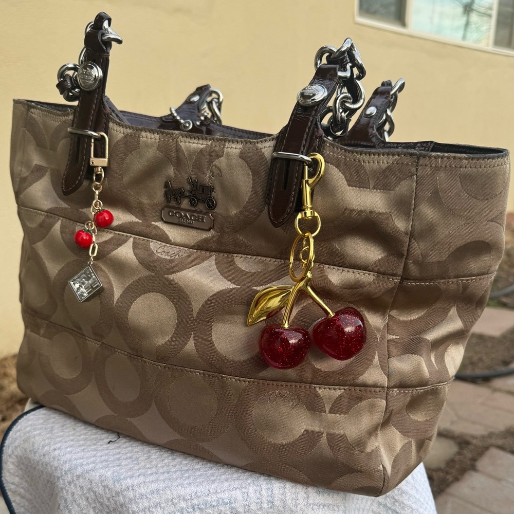 Coach Tan Signature Tote
